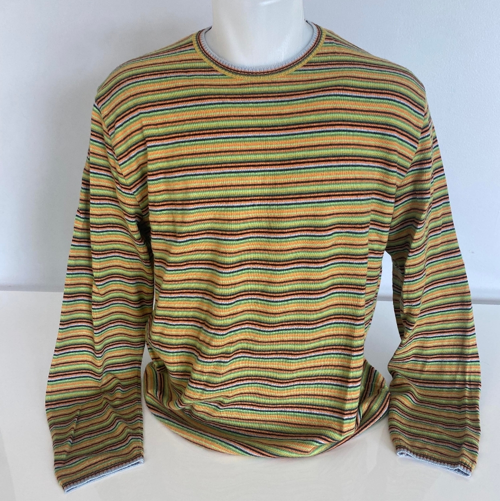 Etro Knit Wool Men's Long Sleeve Crewneck Sweater Medium